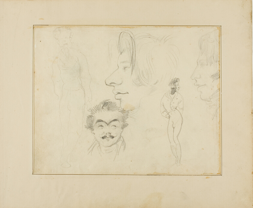 Sheet of Caricatures