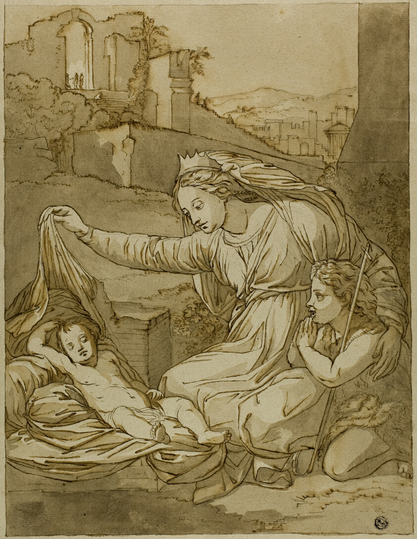 Virgin and Sleeping Christ Child with the Infant John the Baptist