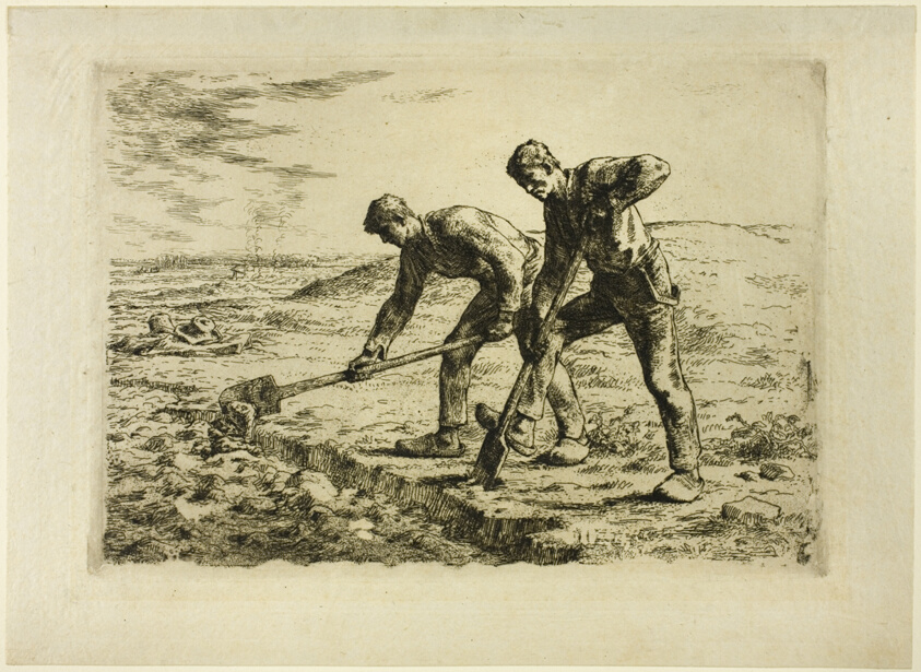 Two Men Digging