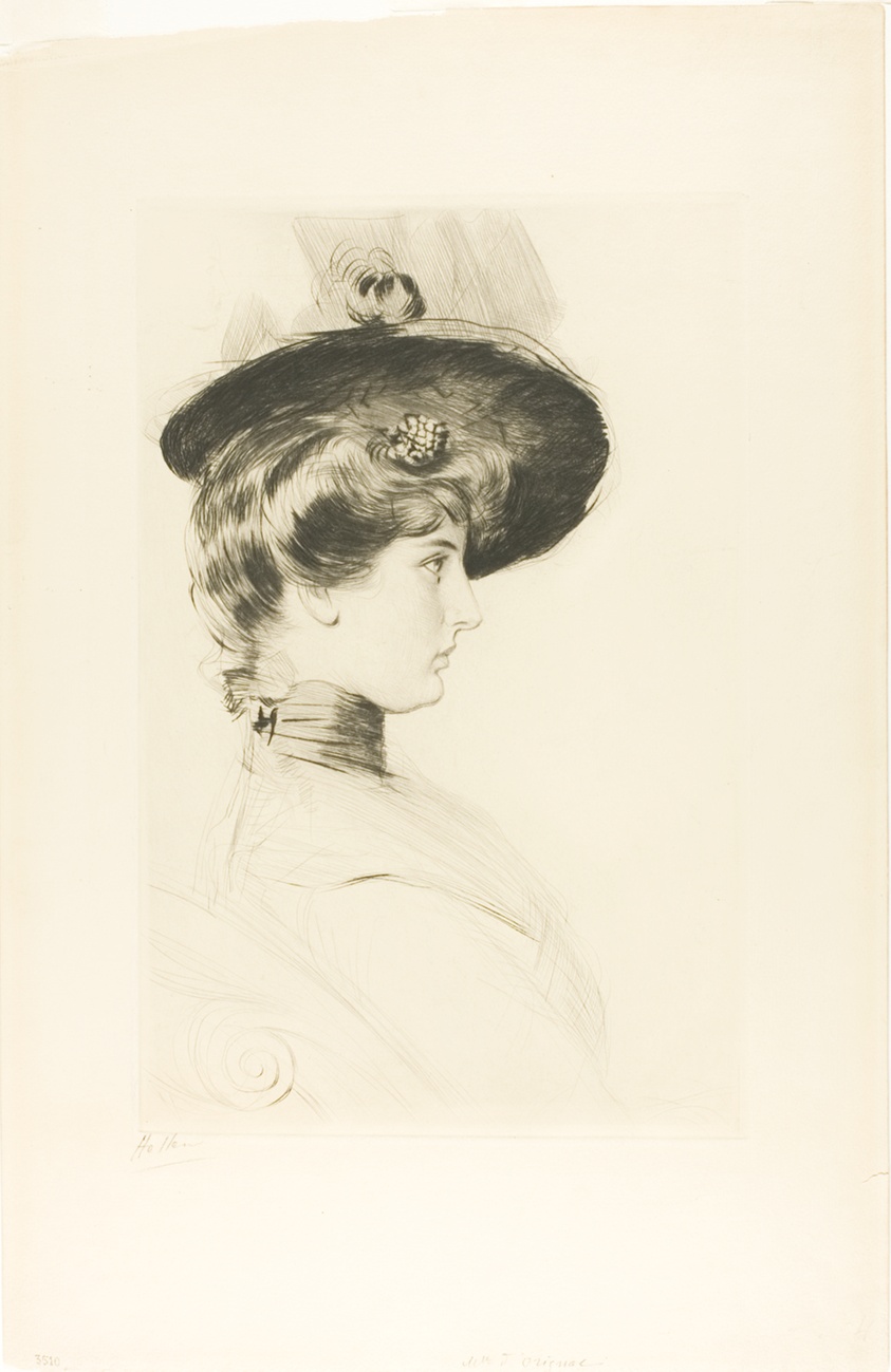 Portrait of a Woman Wearing a Hat (Madame Letellier)