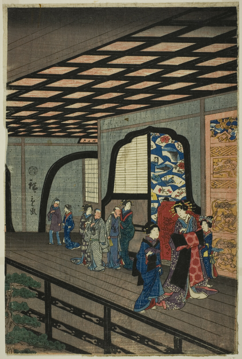 Upper Floor of the Gankiro in Yokohama (Yokohama Gankiro age)