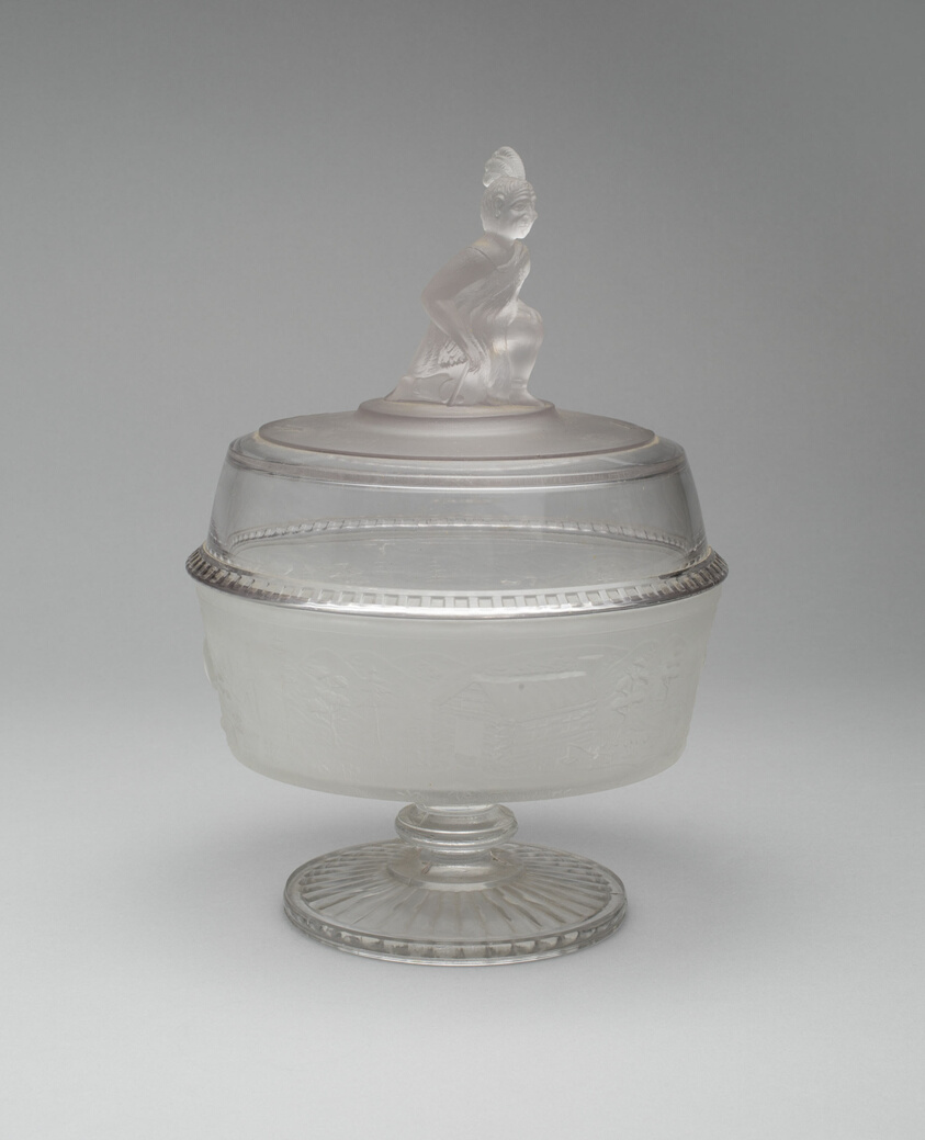 Westward Ho!/Pioneer Covered Footed Compote