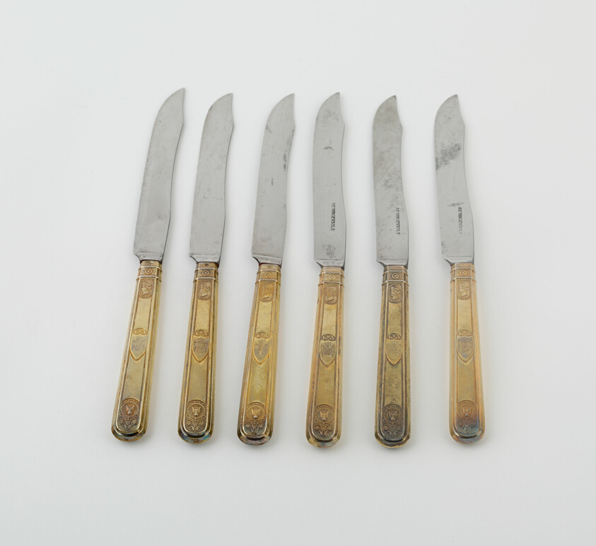 Set of Dinner Knives (14), from a Service Made for Pauline Bonaparte and Prince Camillo Borghese
