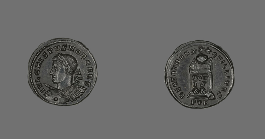 Coin Portraying Emperor Crispus