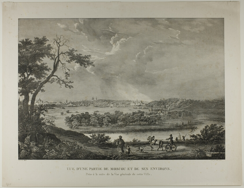 View of a Part of Moscow and its Surrounding Areas, from Views of Moscow
