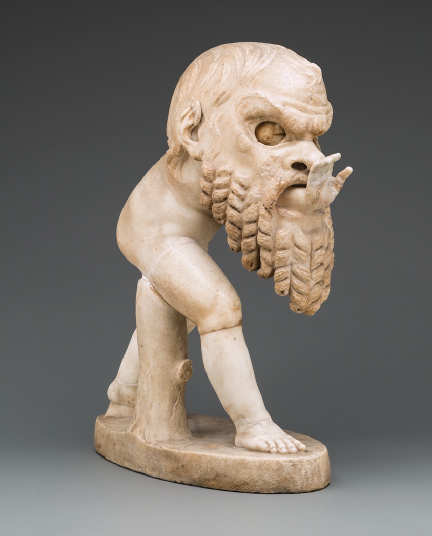 Statue of a Young Satyr Wearing a Theater Mask of Silenus