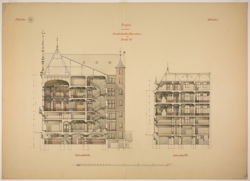 Rathskeller Neubau, Halle (Saale), Saxony-Anhalt, Germany, Two Sections