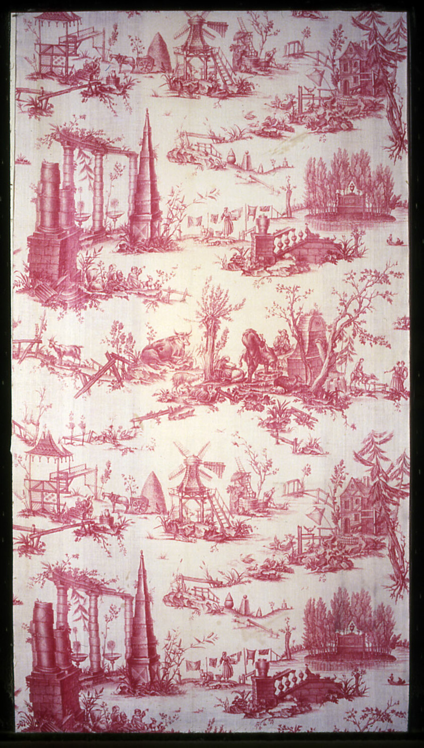 Le Tombeau de Jean Jacques Rousseau (The Tomb of Jean Jacques Rousseau) (Furnishing Fabric)