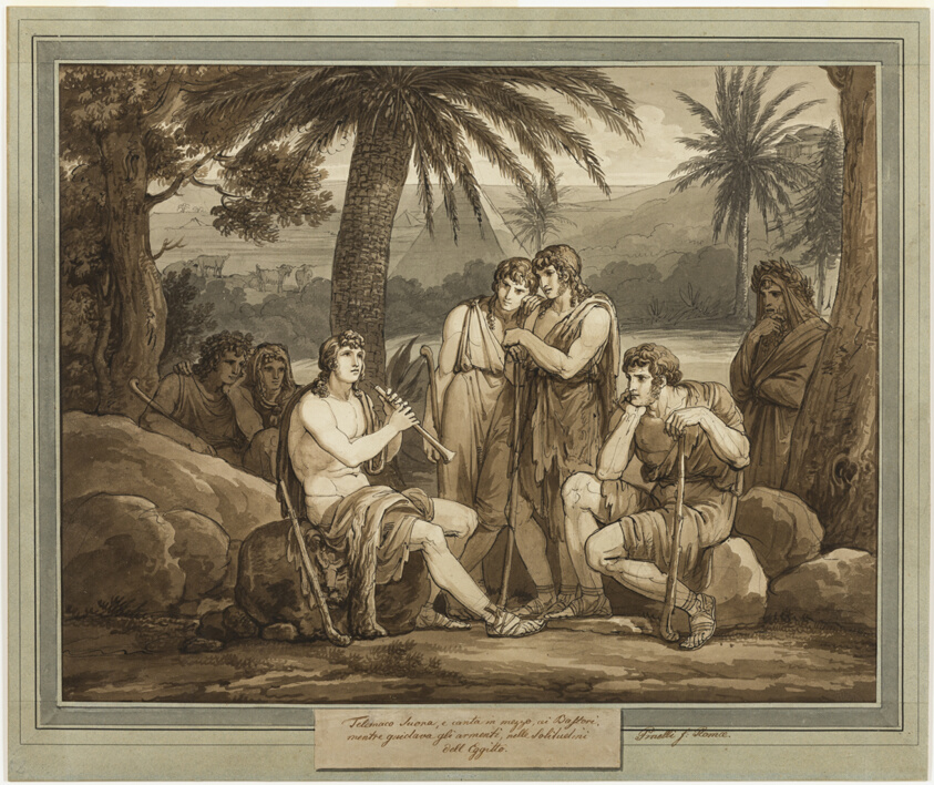 Telemachus Plays and Sings to the Shepherds in Egypt, from The Adventures of Telemachus, Book 2