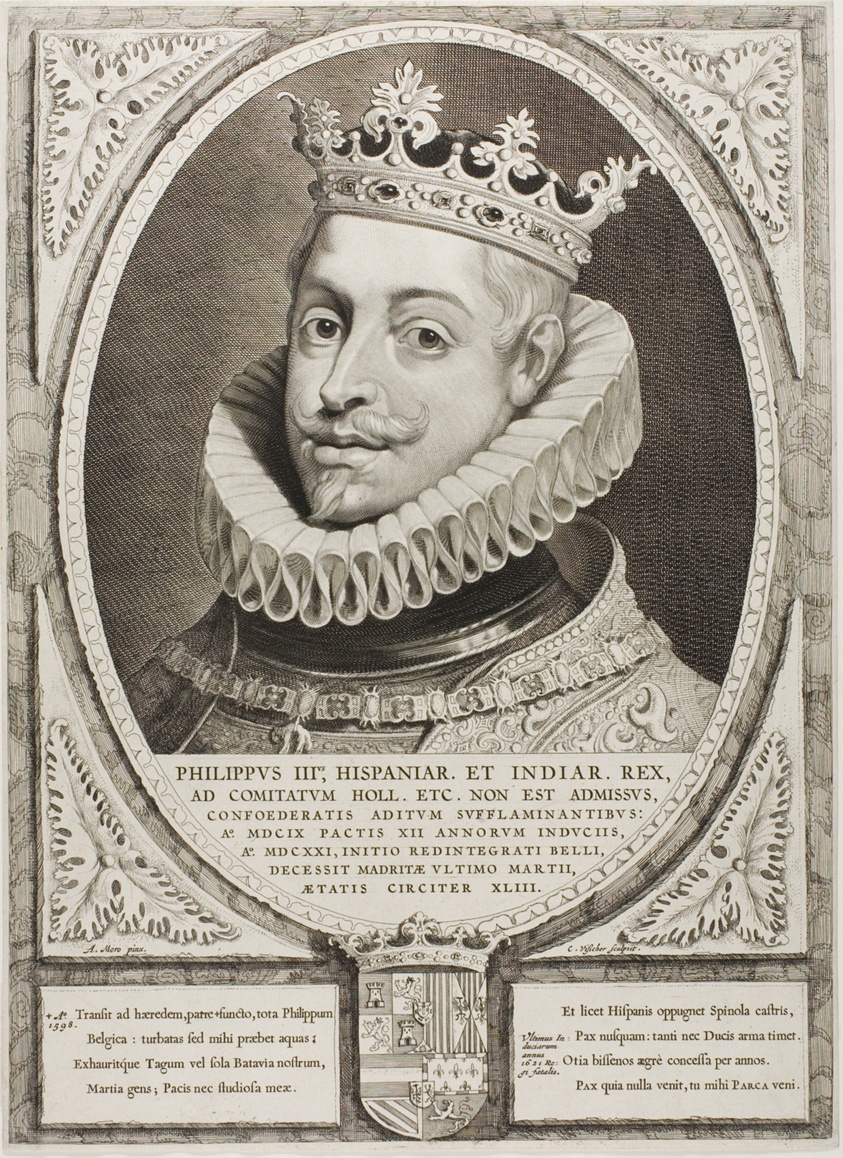 Philip III, King of Spain, from Principes Hollandiae, Zelandiae, et Frisiae