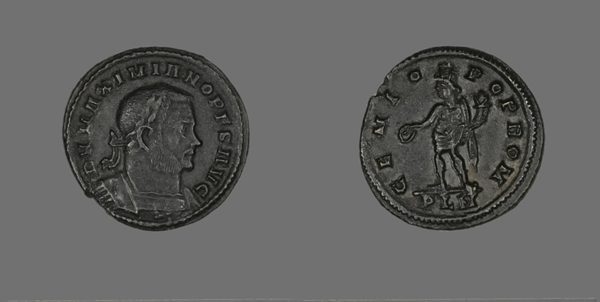Coin Portraying Emperor Galerius Maximianus
