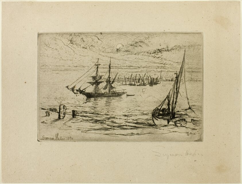 A Brig at Anchor