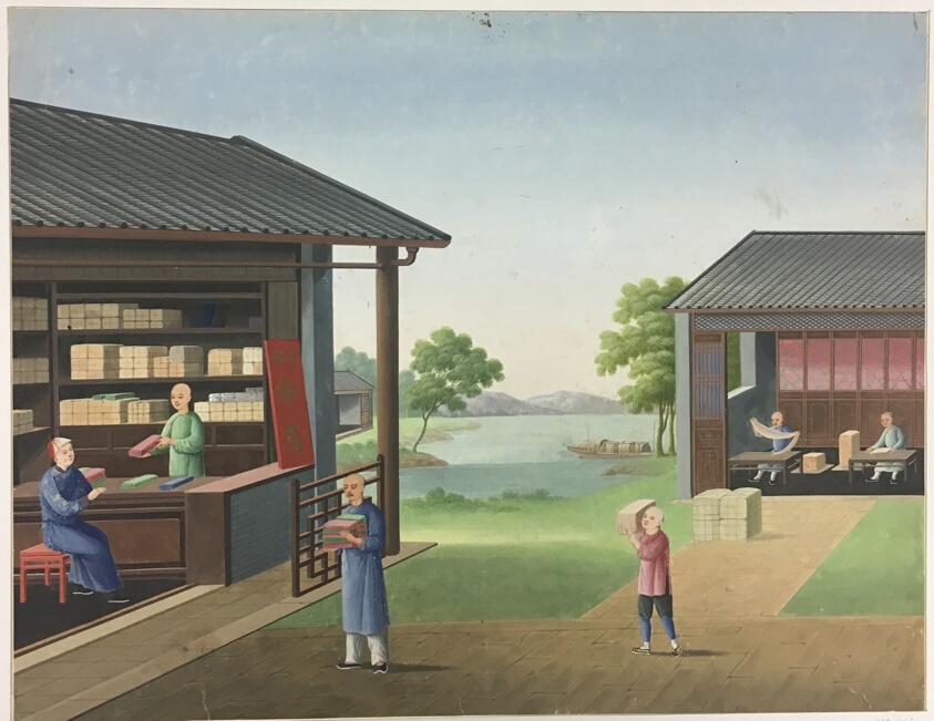 Spinning Cloth, Preparing Tea Leaves, Preparing Silk