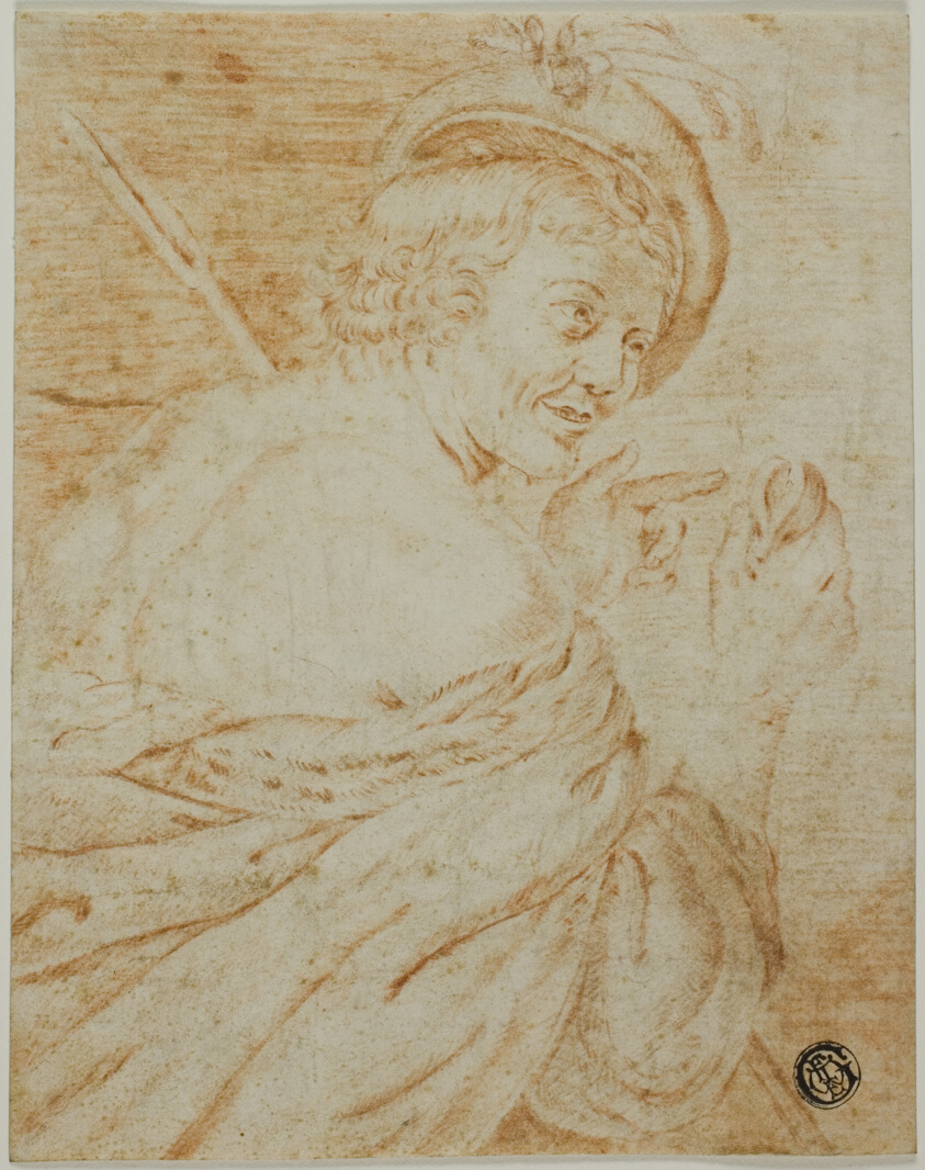 Half-Length View of Man with a Fig