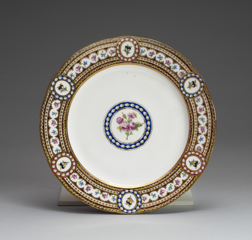 Plate ordered by Marie Antoinette, Queen of France