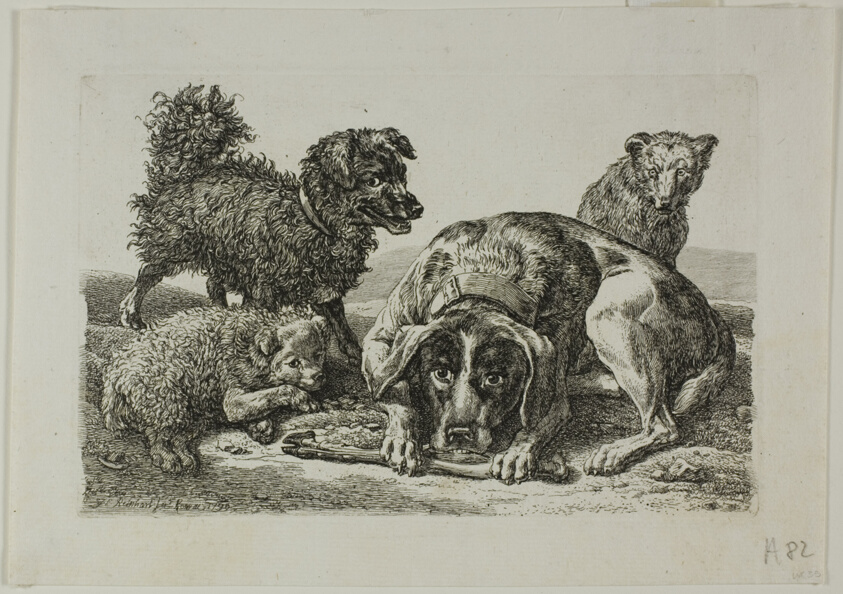 Four Dogs, from Die Zweite Thierfolge