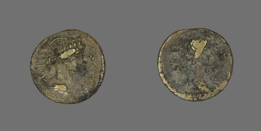 Coin Depicting a Female Bust