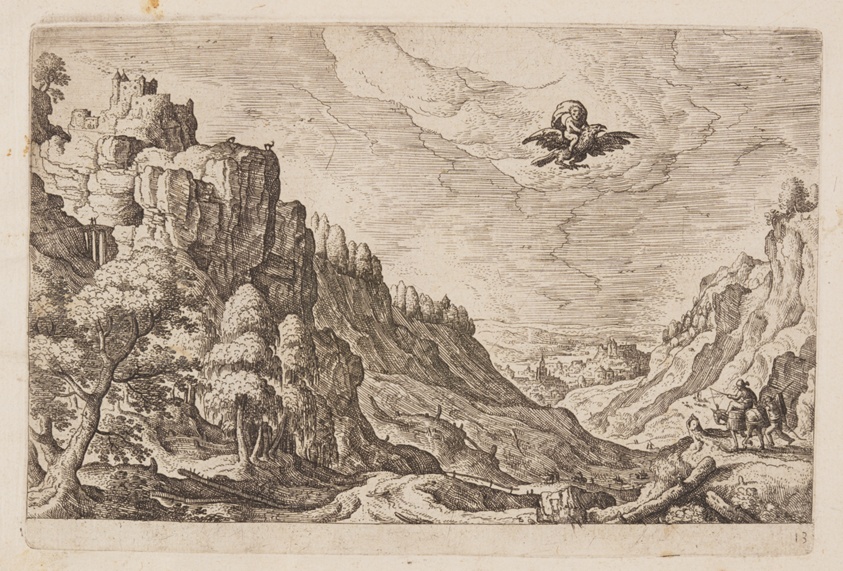 Plate 13, from Landscapes with Scenes from the Old and New Testament and Ovid’s Metamorphoses