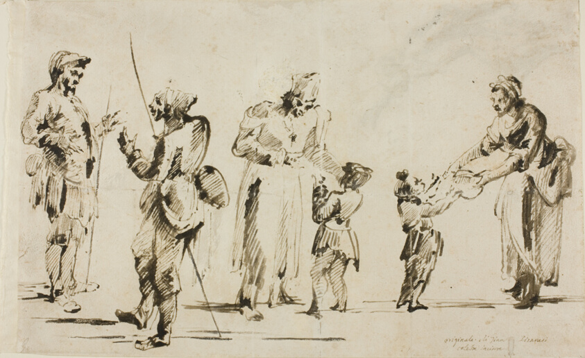 Sheet of Sketches: Six Figures