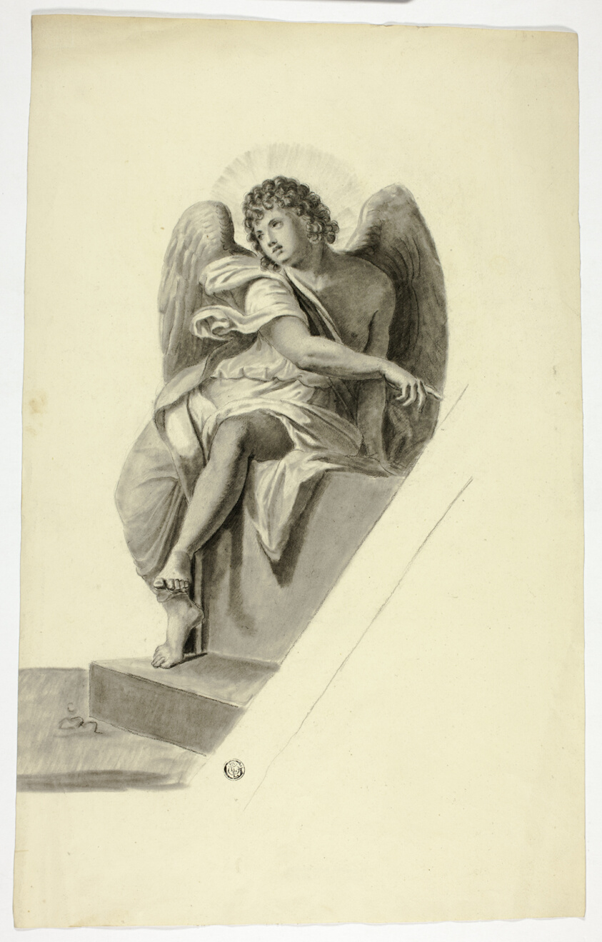Angel Seated by Tomb