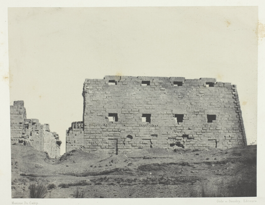 Palais de Karnak, Grands Pylones du Sud-Ouest; Thèbes, plate 36 from the album "Egypte, Nubie, Palestine et Syrie" (1852)