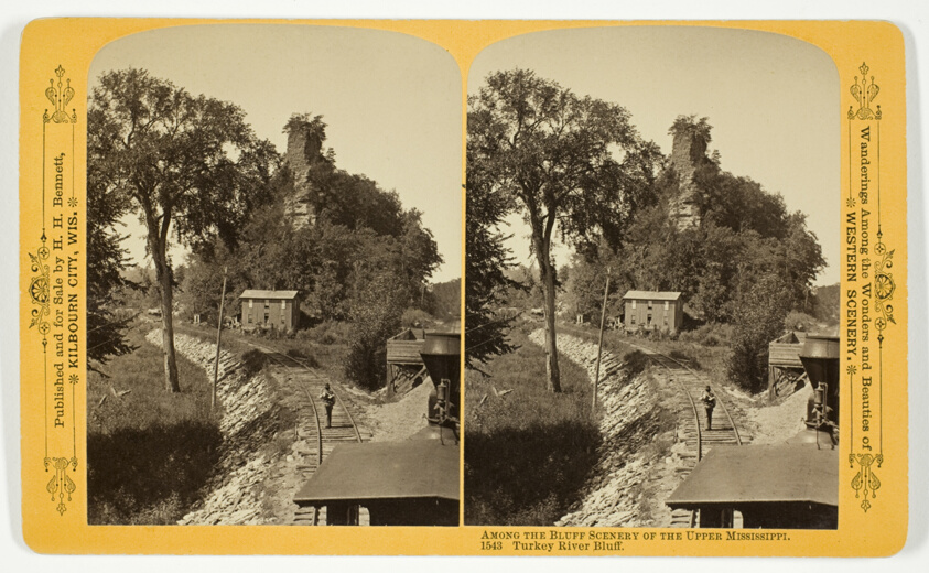 Turkey River Bluff, No. 1543 from the series "Among the Bluff Scenery of the Upper Mississippi"