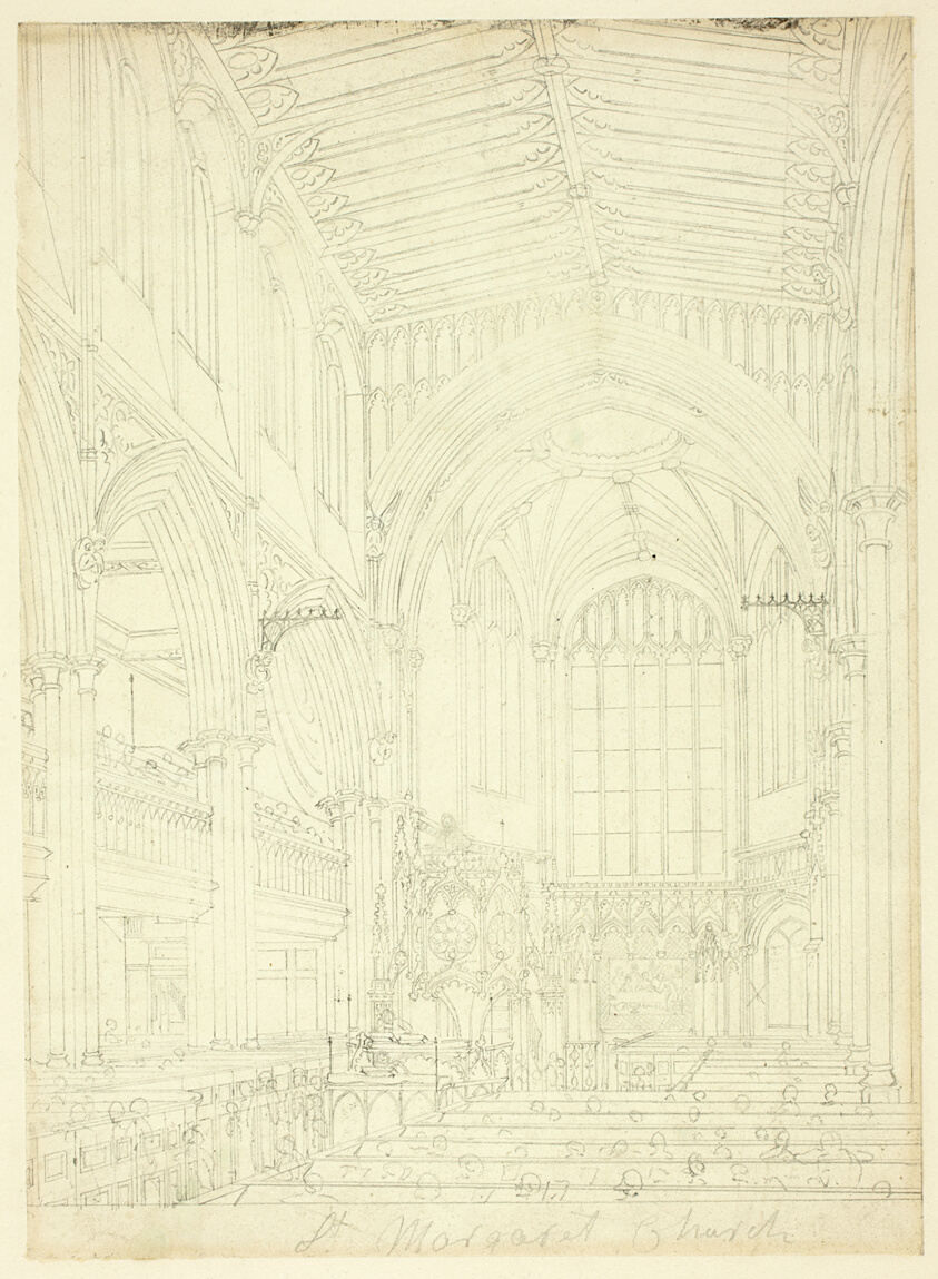 Study for St. Margaret's Church, from Microcosm of London