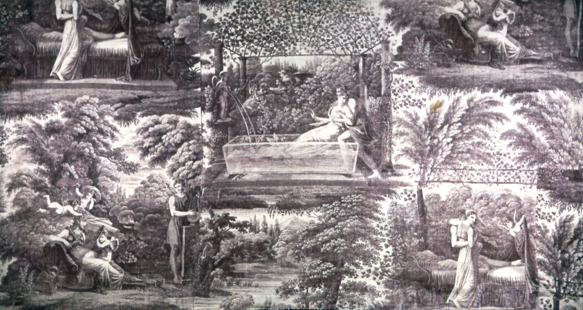 Le Bain d'Amour (Love Bath) (Furnishing Fabric)