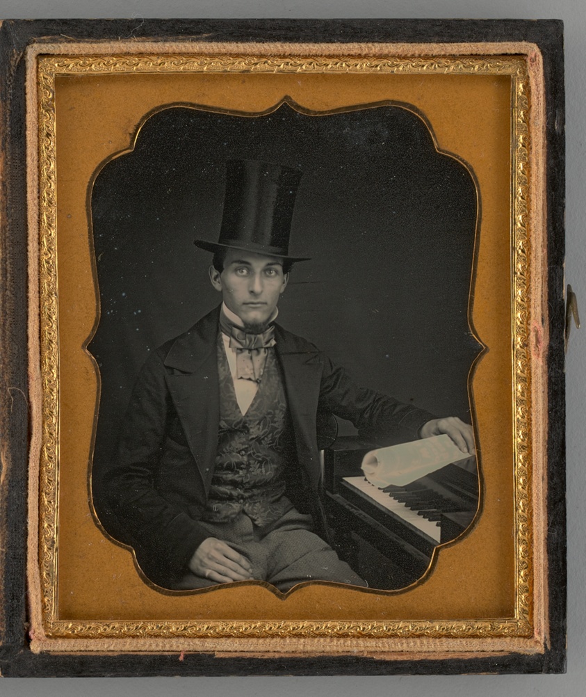 Untitled (Portrait of a Seated Man with a Top Hat)