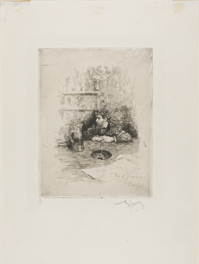 Portrait of Eduardo Zamaçois, Spanish Painter
