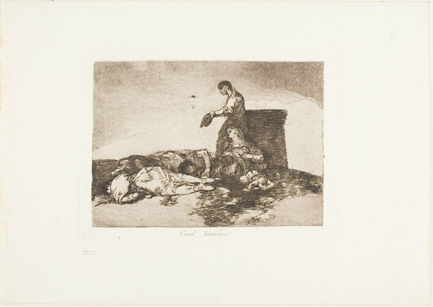 Cruel tale of woe!, plate 48 from The Disasters of War