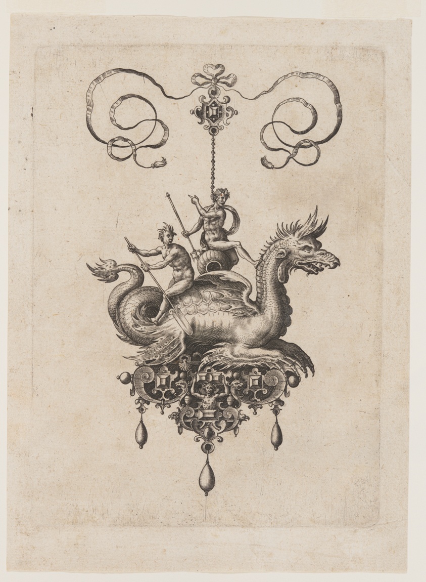 Designs for Pendants with Sea Monsters