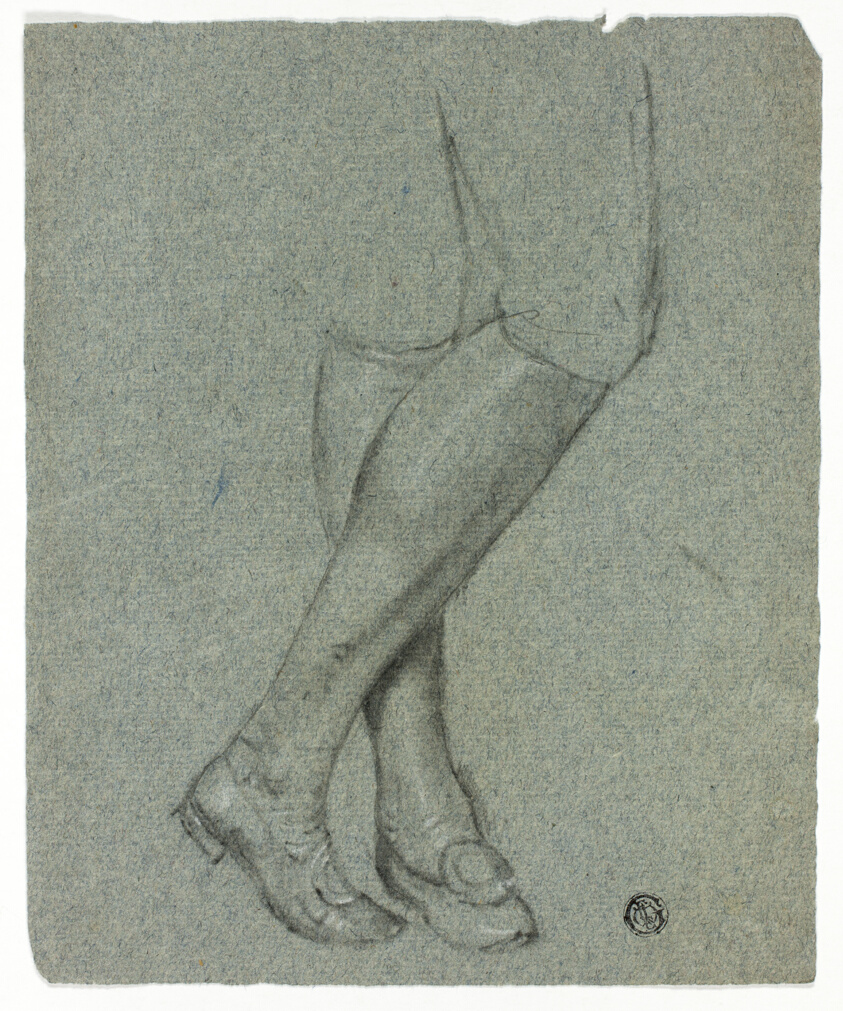 Study of Crossed Legs of Standing Figure
