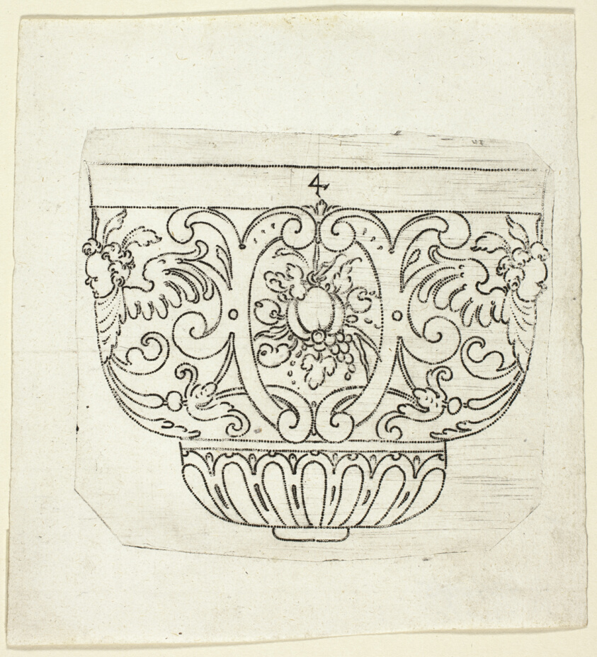 Plate 4, from XX Stuck zum (ornamental designs for goblets and beakers)
