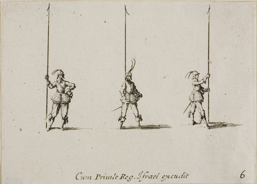 Drill with Raised Pike, plate six from The Military Exercises