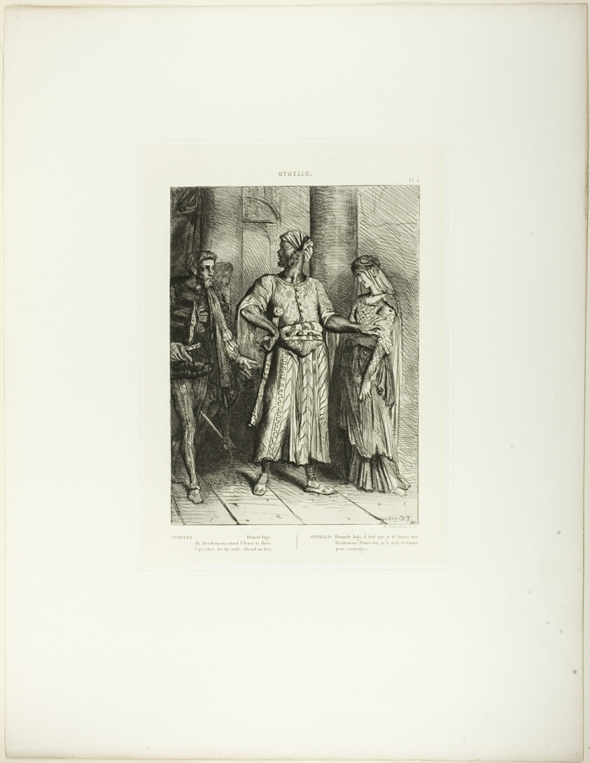 Honest Iago, Desdemona Must I Leave to Thee, plate 4 (act 1, scene 3), from Othello
