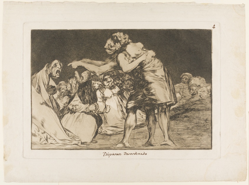 She Who is Ill Wed Never Misses a Chance to Say So, plate seven from Los Proverbios