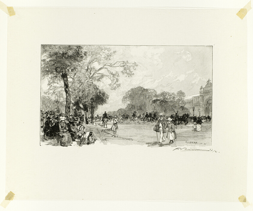 L'Avenue des Champs-Élysées, plate eighteen from Le Long de la Seine et des Boulevards