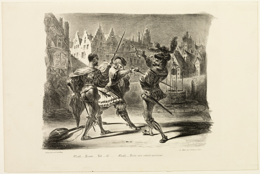 The Duel Between Faust and Valentine, from Faust