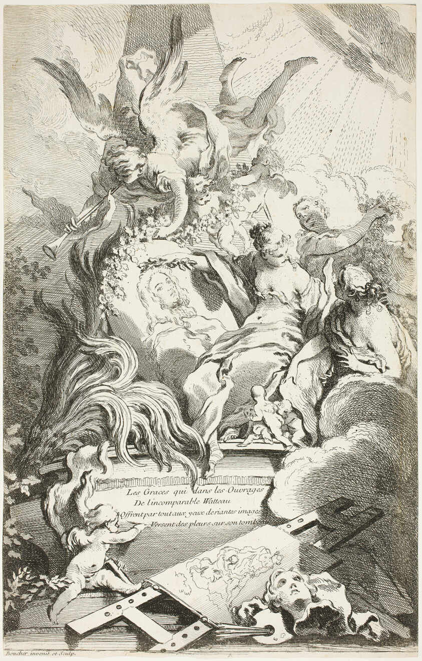 The Graces on the Tomb of Watteau