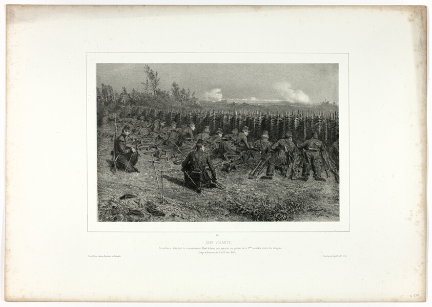 Travelling sappers, from Souvenirs d’Italie: Expédition de Rome