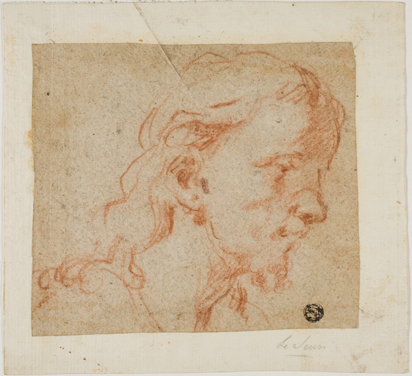 Head of Christ, in Three-Quarter Profile, to Right