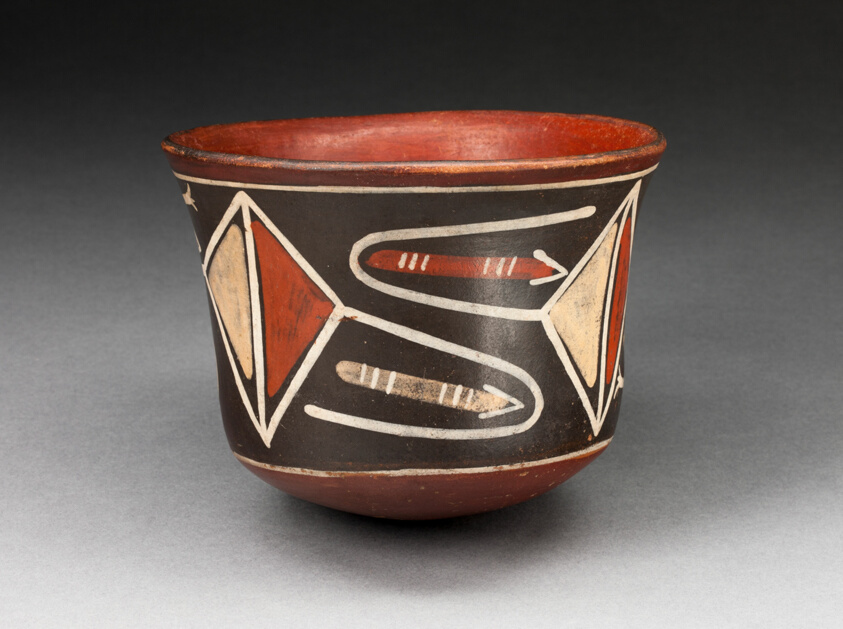 Cup with Diamond-Shape Geomeric Motifs