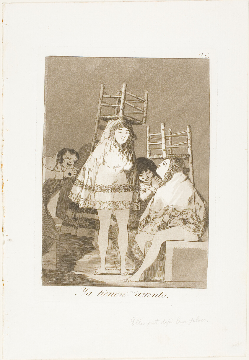 They've Already Got a Seat (i.e. bottom), plate 26 from Los Caprichos