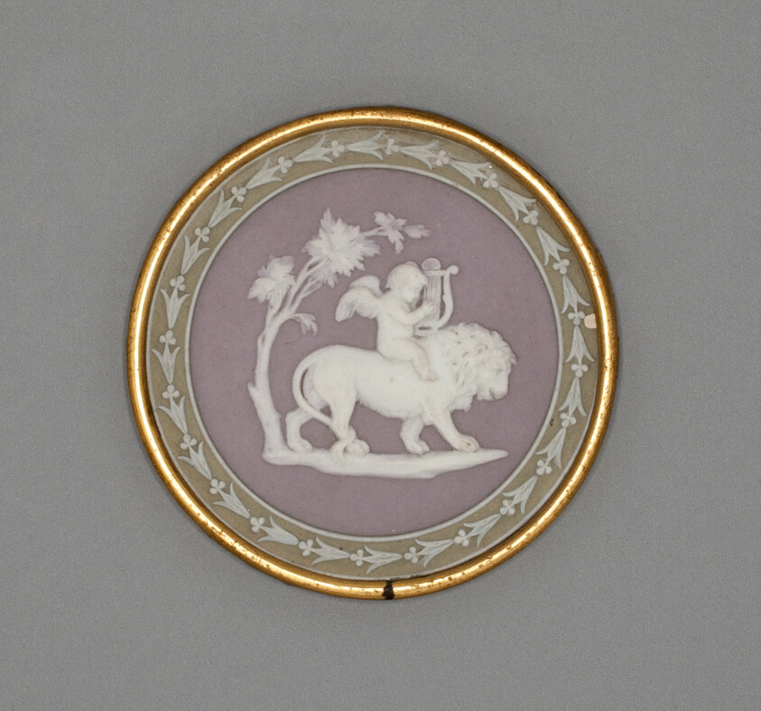 Plaque with Cupid and Lion