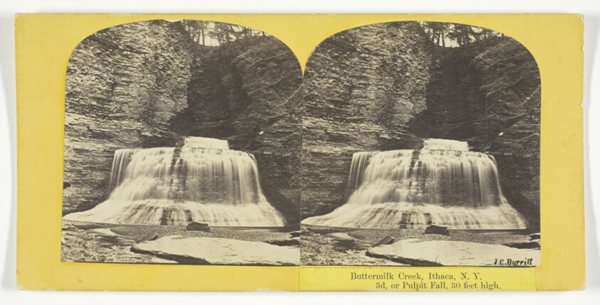 Buttermilk Creek, Ithaca, N.Y. 3d, or Pulpit Fall, 30 feet high