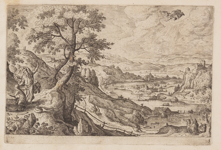 Plate 5, from Landscapes with Scenes from the Old and New Testament and Ovid’s Metamorphoses