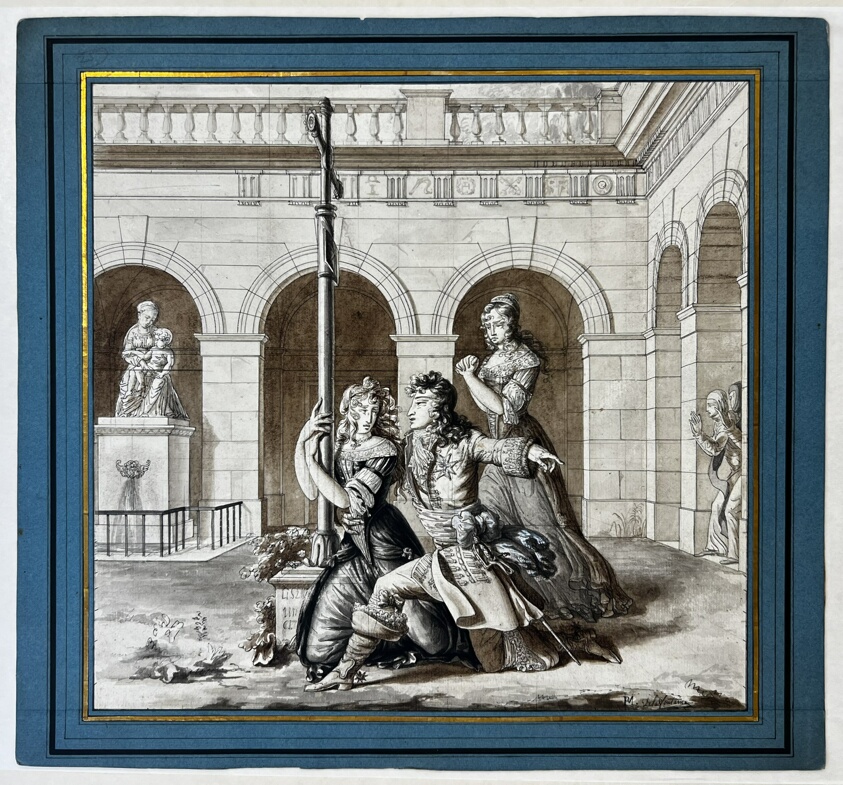 Louis XIV Pleading with Louise de La Vallière at the Carmelite Convent at Chaillot