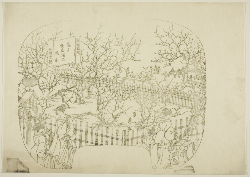 Key block for a print from the series "Toto meisho" (Famous Views of the Eastern Capital)