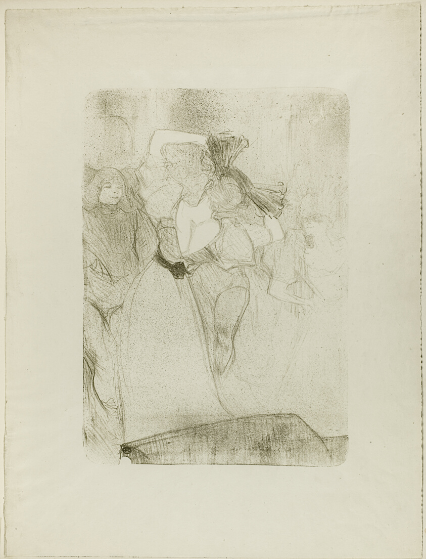 Rear View of Lender Dancing the Bolero in Chilpéric